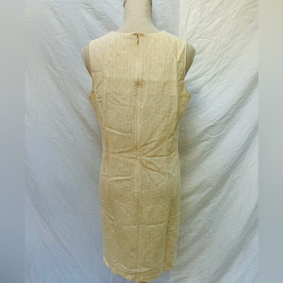Valerie Stevens Dress Womens Silk Linen Sleeveless A Line Sundress Sz 4 Preppy - Picture 3 of 9